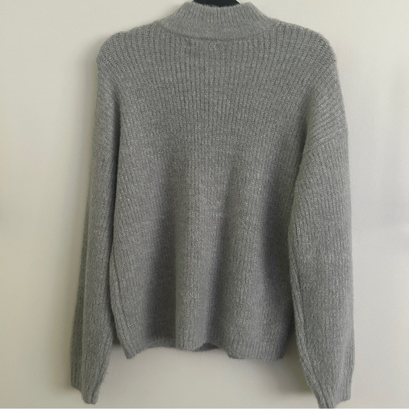 Maurices Gray Sweater with Pearl Accents - Picture 7 of 9